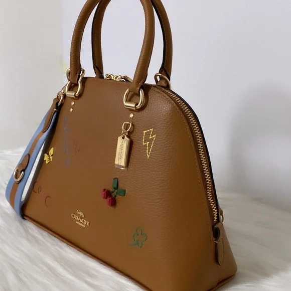 NWT💃Coach Katy Satchel/Crossbody With Diary Embroidery - Picture 6 of 10